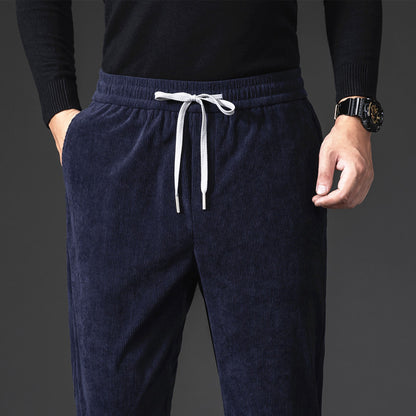 Corduroy Casual Pants Men's Loose, Comfortable, Soft And Breathable, Straight-leg Pants