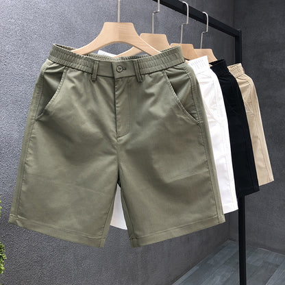 Thin Cropped Pants Men's Outerwear Straight Large Trunks