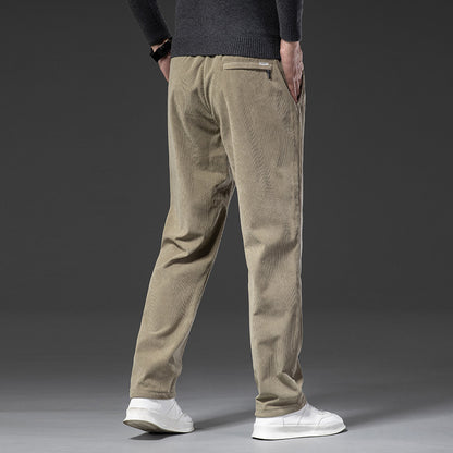 Corduroy Casual Pants Men's Loose, Comfortable, Soft And Breathable, Straight-leg Pants