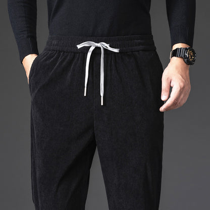 Corduroy Casual Pants Men's Loose, Comfortable, Soft And Breathable, Straight-leg Pants