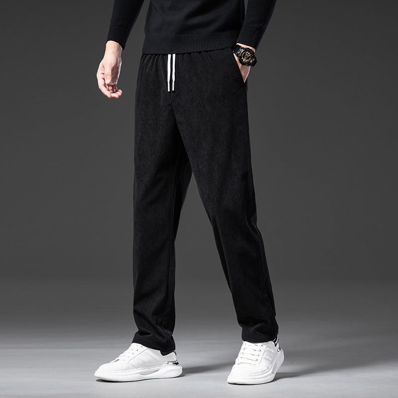 Corduroy Casual Pants Men's Loose, Comfortable, Soft And Breathable, Straight-leg Pants