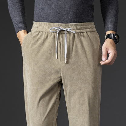 Corduroy Casual Pants Men's Loose, Comfortable, Soft And Breathable, Straight-leg Pants